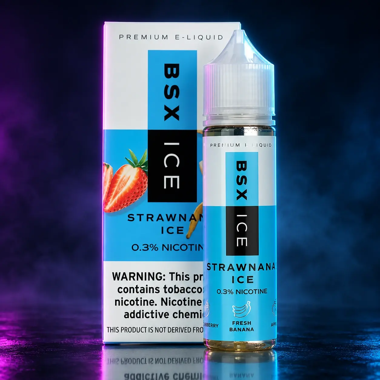 BSX ICE / 60ml - 6mg Strawnana Ice