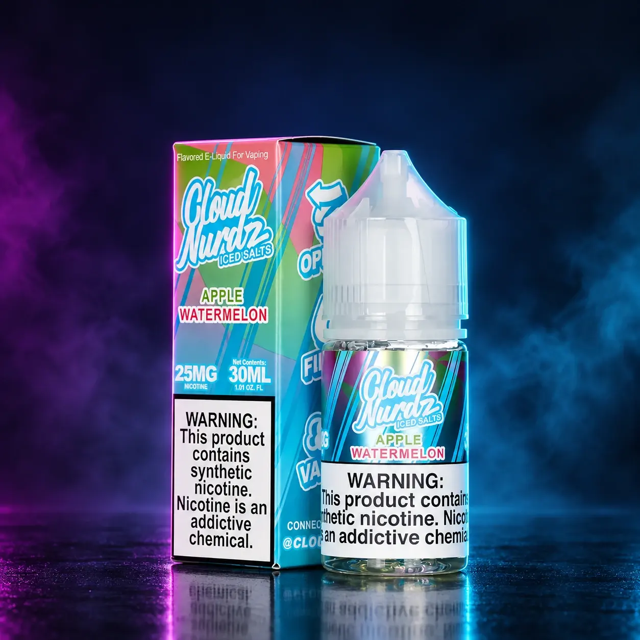 Cloud Nurdz / 100ml - 6mg Watermelon Apple ICED
