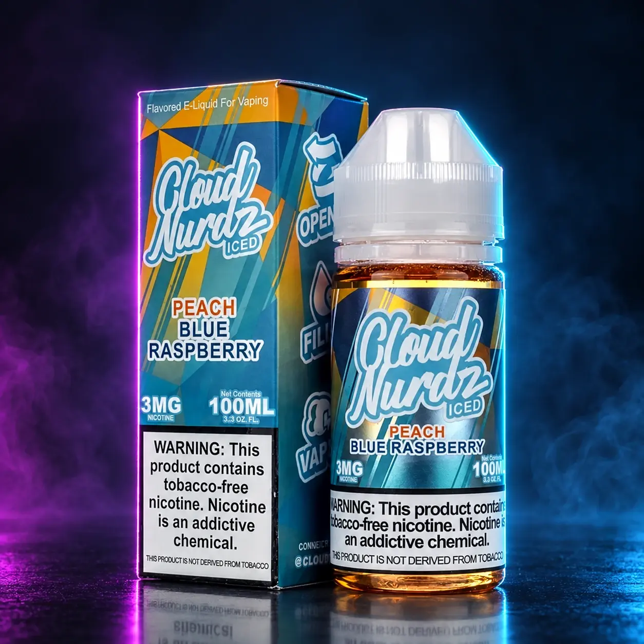Cloud Nurdz SALT / 30ml - 25mg Iced Peach Dragonfruit