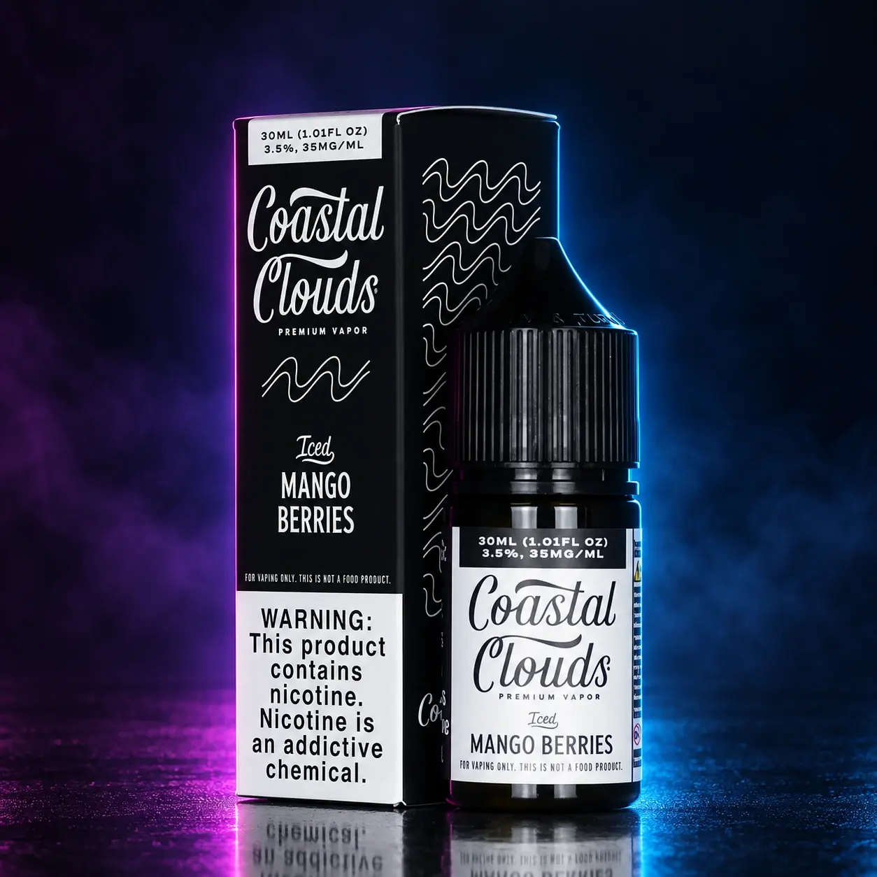 Coastal Clouds Salt / 30ml - 35mg Iced Mango Berries