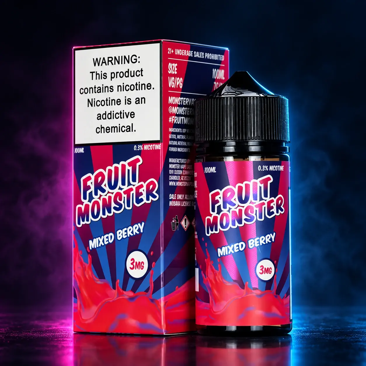 Fruit Monster / 100ml - 6mg Mixed Berry