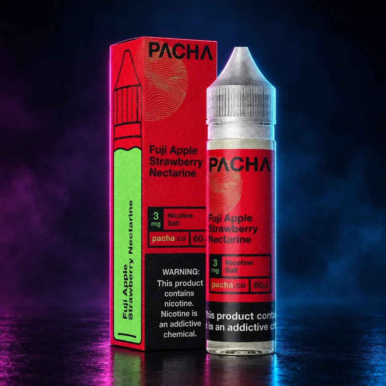 Pacha Mama / 60ml - 3mg Fuji Apple-Strawberry