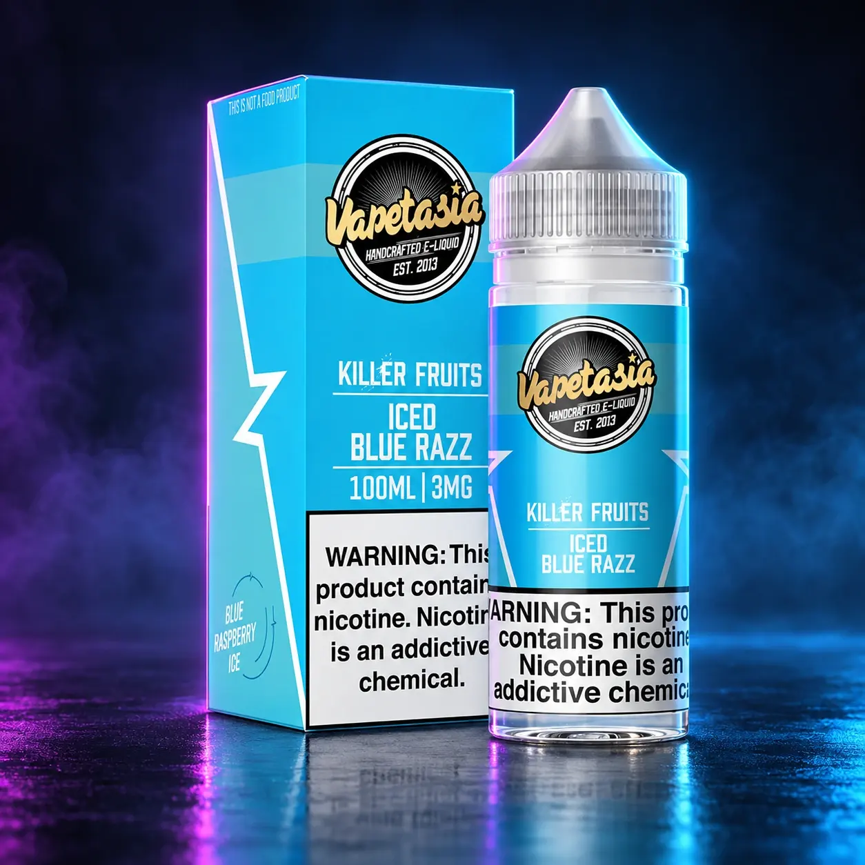 Vapetasia Killer Fruits / 100ml - 6mg Blue Razz Ice